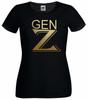 Unisexs Generation Z Gen Z Zoomers Social Generations Lady Fit Black TShirt