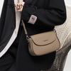 C.BANNER Crossbody Bag, Leather Handbag, Shoulder Bag, Grey