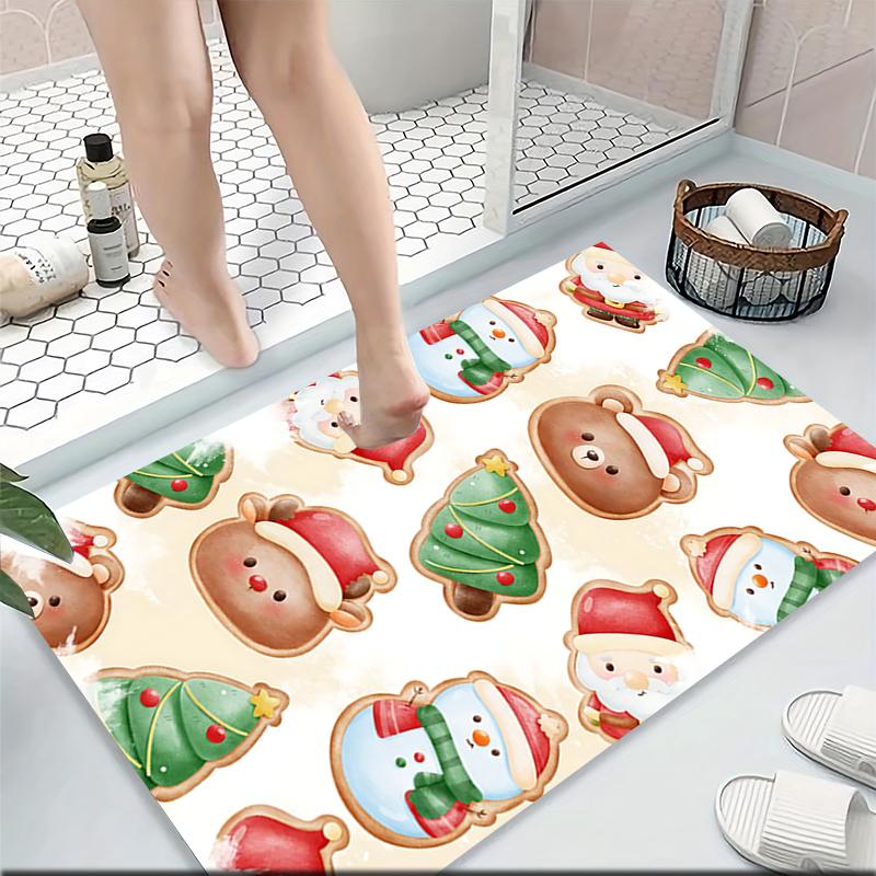 Christmas Cookies Collection Carpet Rug Soft Washable Anti Slip Home Living Room Sofa Mats Personalized Christmas Rug