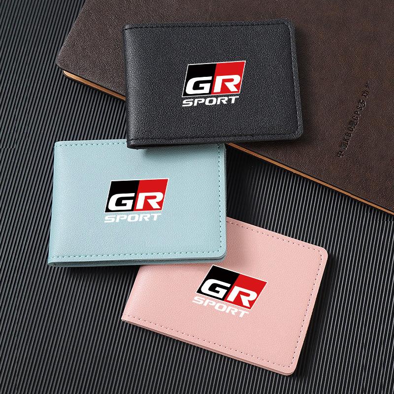 Leather Car Driver License Holder Cover For Toyota Corolla Yaris Aygo Prius CHR Camry Auris Avensis Land Cruiser Prado Keyring