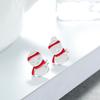 European & American Cute Snowman Epoxy Stud Earrings - Fresh, Versatile, Sweet Fashion for Women At Christmas