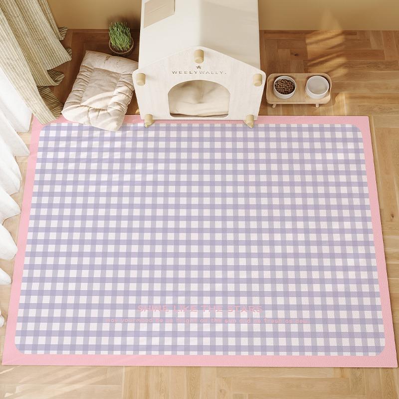 Farbe Kariert Einfacher Teppich Wohnzimmer Sofa Schlafzimmer Bettseite Arbeitszimmer Eingangsmatte Rutschfest Heimdeko Modern Mode Teppich