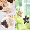 Vine Wedding Party Supplies Hanging Pendants Rattan Ball Heart Stars Home Decorations Wood Coffee White Christmas Tree Ornament