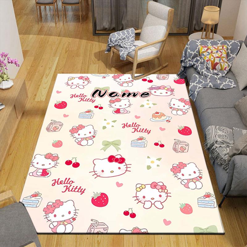 Custom 1Pc Hello Kitty Party Rug Office Carpet Indoor Outdoor Entrance Doormat Nonslip Soft And Comfortable Living Room D2915308