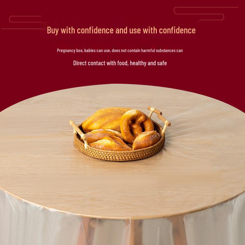 ZISIZ Disposable Plastic Rectangular Tablecloth