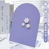 Desktop Magnetic Fluorescent Metal Message Board Vertical Standing Memo For Home Office