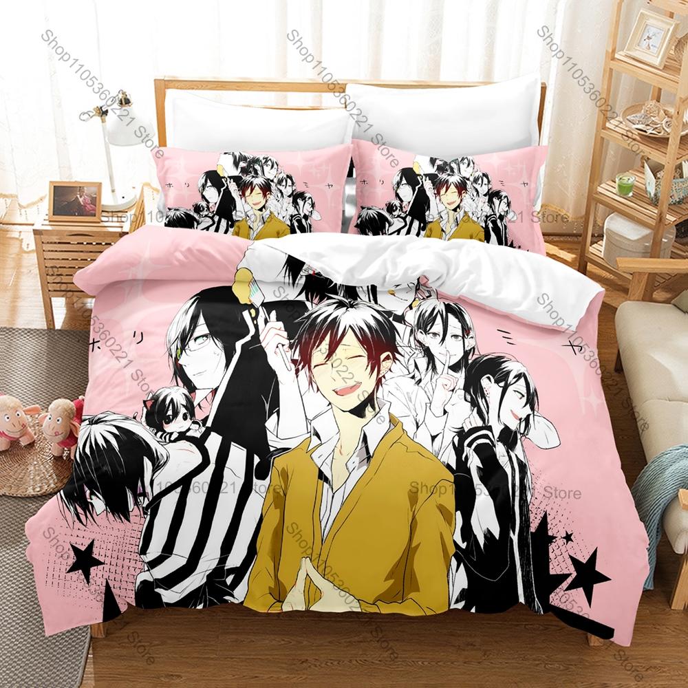 Personality Miyamura Izumi Bedding Set New Anime Character Printed Duvet Cover & Pillowcase Home Textile Gift All Sizes Availabl