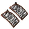 2Pcs Banana Hair Clips Metal Woven Thread Easy   Simple Stylish Vintage Clincher Comb for   Travel Family