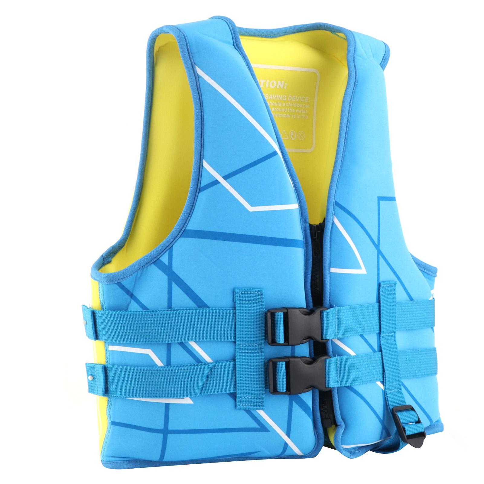 Children Swimming Life Jacket Buoyancy Safety Warm Vest Flotation Swimming Aid Blue
