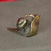 Copper Snail Small Copper Carving Solid Brass Small Ornament Tea Ceremony Copper Art Copper Tea Pet Copper Hand Handle Antique