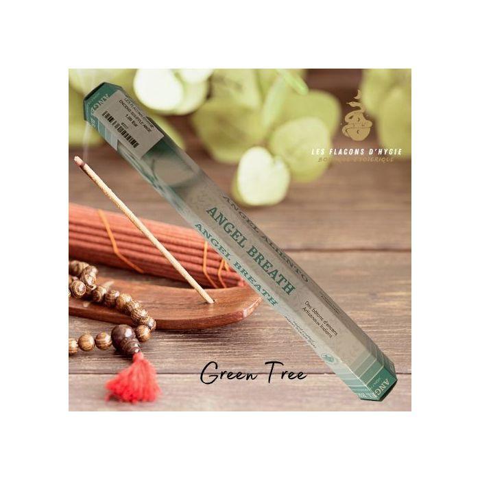 Bougeoir - Photophore - Bougie - Senteur &gt; Encens - Encens Green Tree Souffle Ange - - Green Tree