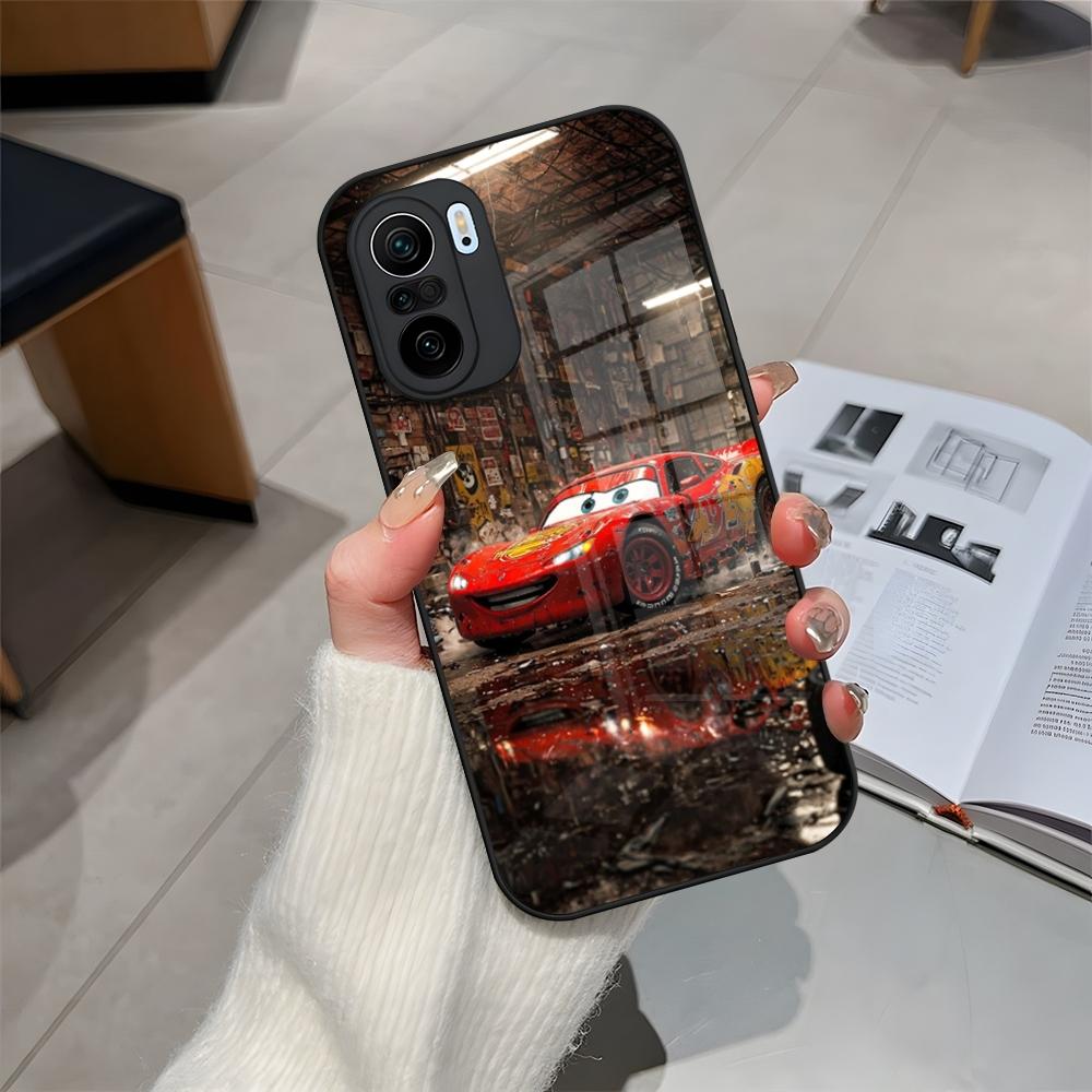 

Cars Lightning McQueen Phone Case Glass For Xiaomi 15 14 12 Lite 13 Pro 11t Lite POCO M5 X6 M6 X5 X3 NFC F5 F6 Pro Cover POCO X5 Pro5G