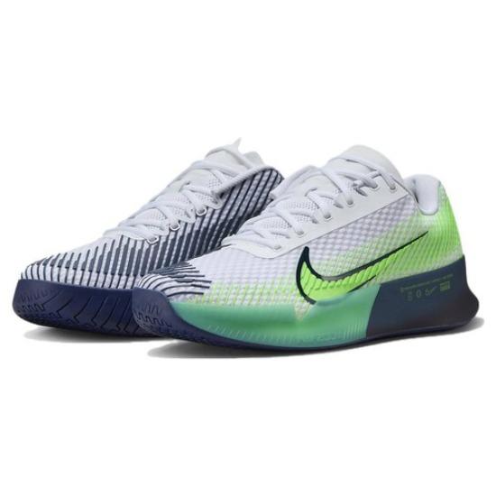 

NikeCourt Air Zoom Vapor 11 HC White Green Strike Navy - DR6966-103 EU 41 белый