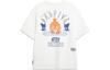 Li Ning BADFIVE T Shirts Men's Ivory Crew Neck Moderate Straight Fit AHST285-7