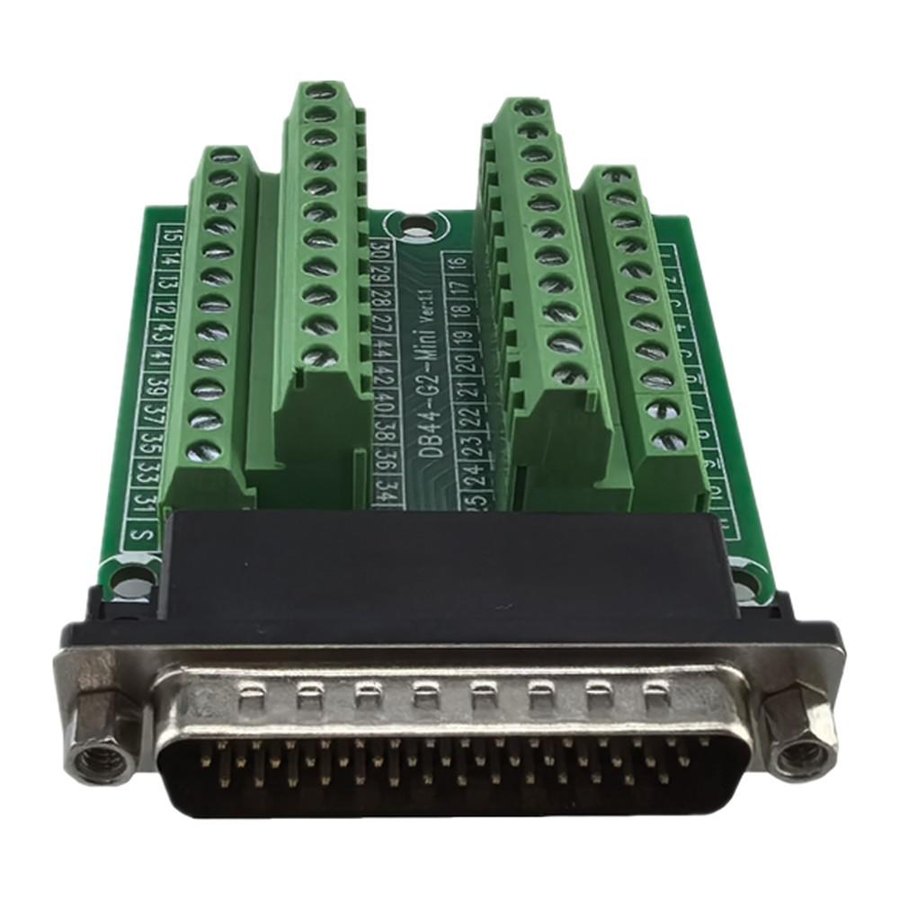 DB44-G2 Male Connector Adapter Module for PCB Mounting Terminal Block Connection in Electrical Control Systems