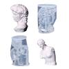 Clay Mold 3D Sculpture Mold Reusable Resin Casting Silicone Mold for Making Candle Plaster Ornament Fondant Clay Craft