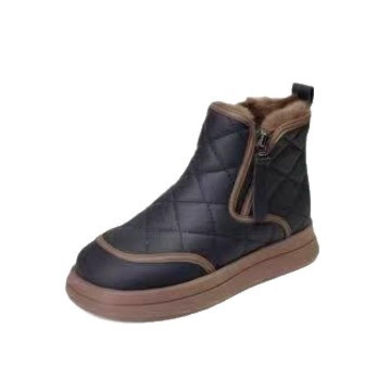 New Women's Snow Boots with Added Fleece and Thickened Cotton Boots and Shoes