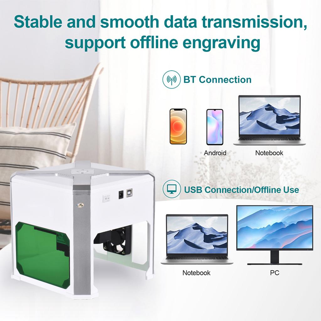 K6 Laser Engraver Logo Marker Machine for Household Woodwork Marking Machine Support Wireless BT Mobile Phone App