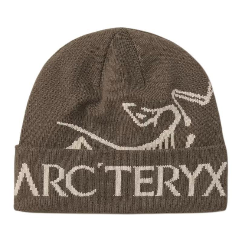Arcteryx Archaeopteryx Letter Bird Logo Design Polyester Fleece Hat Unisex Couple Style X000010979 Mongoose/Sea Salt