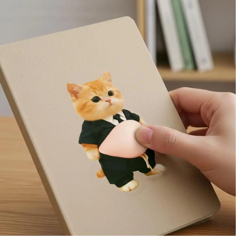 3D Shiba Inu Dog & Cat Belly Stickers Super Soft Silicone Anti-Collision Sticker Cute Big Bellys Cushioned Protectors Stickers