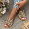 Summer New Flat Bottomed Cool Slippers Women Ethnic Style Casual Flat Bottomed Slippers Fashion