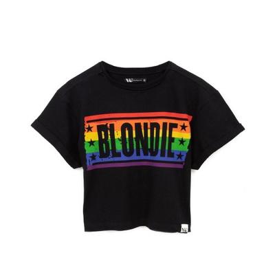 Womens/Ladies Rainbow Crop T-Shirt
