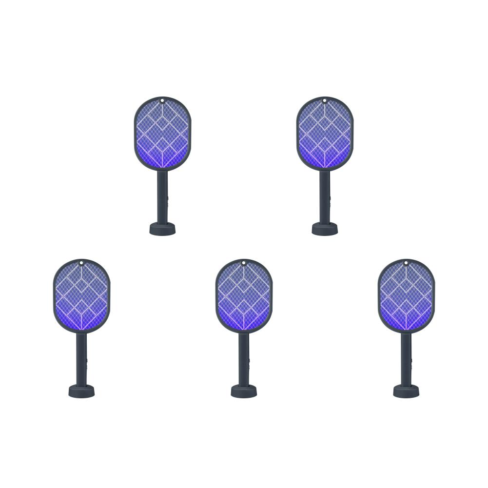 3000V Electric Mosquito Racket Mosquito Killer Lamp 2-in-1 USB Rechargeable Foldable Mosquito Swatter Fly Swatter Repellent Lamp