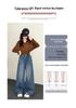 Autumn 2026 Girls' Baggy Wide-Leg Jeans - Casual, Stylish, and Comfortable for Medium and Large Kids