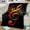 3D Colorful Musical Note Music Score Blanket,Soft Throw Blanket for Home Bedroom Bed Sofa Picnic Travel Office Cover Blanket Kid