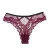 Sexy lace polka dot mesh thong hollow low waist T pants female temptation hip lift sexy panties