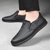 Fashion Leather Men Casual Shoes Handmade Lightweight Mens Loafers Breathable Comfortable Walking Shoes Slip-on Driving Shoes