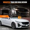 LED Front Side Marker Lights Assembly for Cadi-llac 2020 2021 2022 2023 2024 CT5 Front Bumper Marker Signal Lamps, Replace OEM Smoked Lens White LED