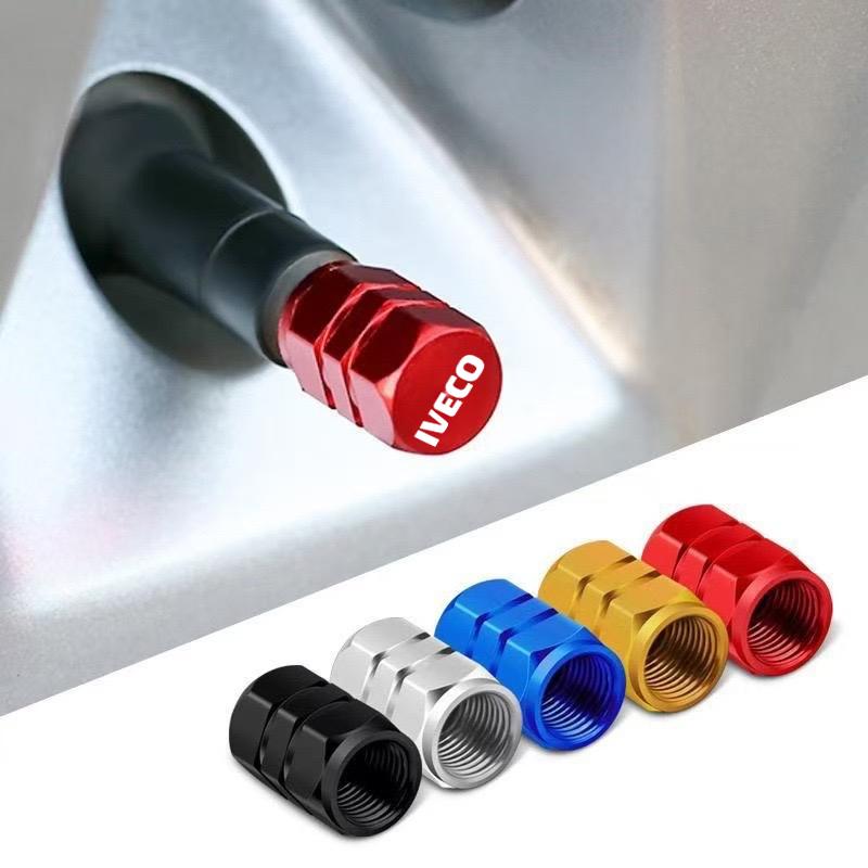 Aluminum Car Tire Valve Caps Hex Alloy Tyre Valve Airtight Cover Waterproof Dust For Iveco Daily IV V VI Van EcoDaily Accessorie