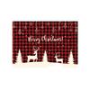 Christmas Placemat Decoration Set, Claus Linen Stain-resistant And Heat-insulating Tablecloth