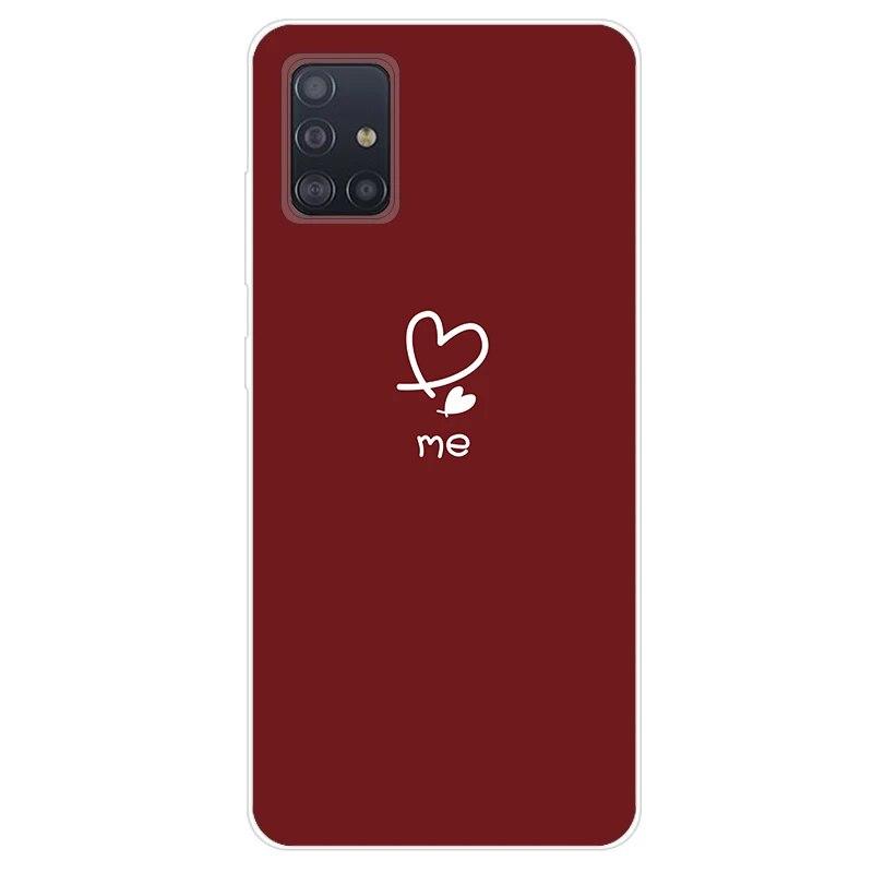 

Чехол для Samsung Galaxy A51, мягкий силиконовый чехол-бампер из ТПУ для телефона Samsung A71 A51 A515 A515F A 71 51, чехол Fundas Capa Samsung A51