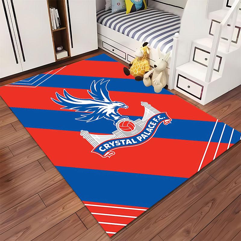 Crystal Palace FC Logo Carpet suitable as a non-slip mat for the living room or bedroom sofa