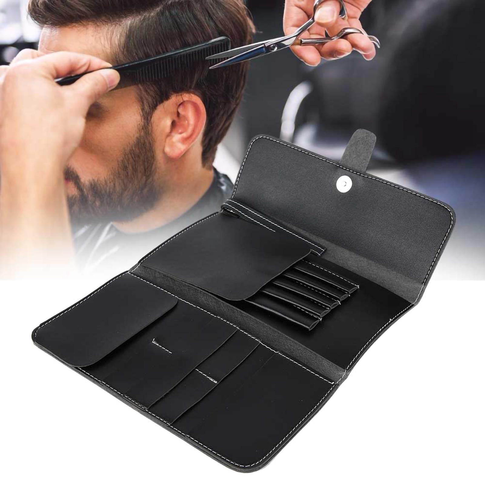 

Black PU Hairdressing Scissors Comb Salon Shears Tool Storage Bag Pouch Holder