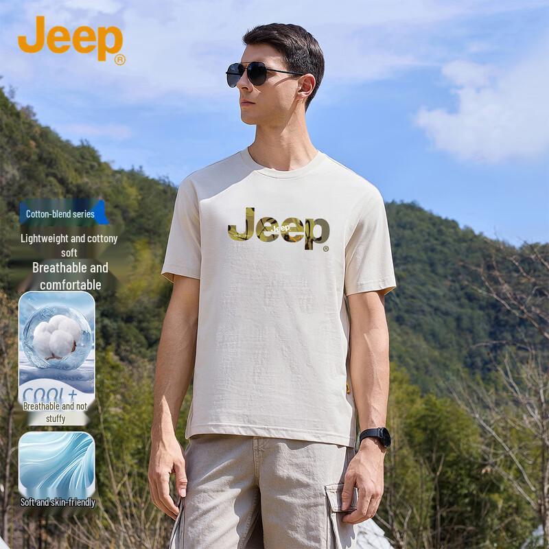 JEEP Men s Summer Casual Short Sleeve T-Shirt XL