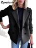 Spring Women's Wool Blend Overcoat Blazer Jacket