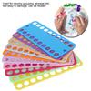 10Pcs Stackable Design Embroidery Floss Organizer 20 Holes Thread Winding Board  For Cross Stitch