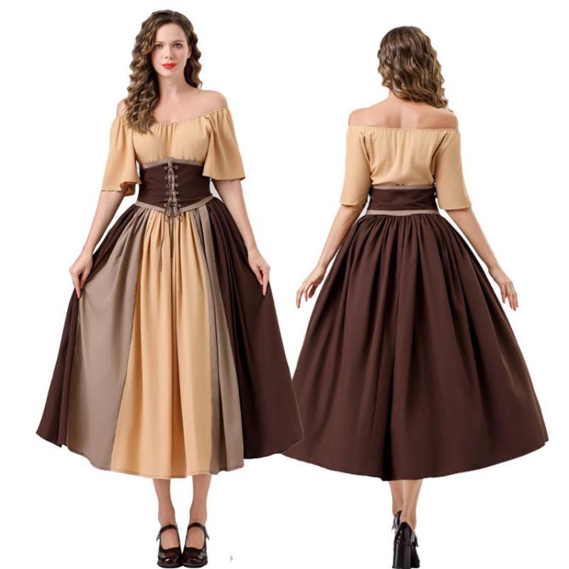 Halloween new medieval ladies retro gorgeous aristocratic dress masquerade costume