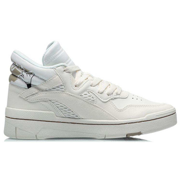 Disney x Li Ning Superwave Mid Textile, Synthetic Leather Coverage Thermal Slip Resistant Mid top Skateboard Shoes AGCQ204-1