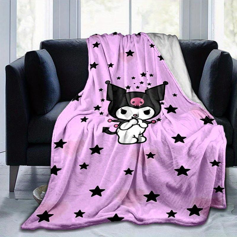 1pc. Cute Cartoon Cat Stars Hearts Patterned Blanket - Perfect for Home Office Outdoor Gift Suitable All Seasonsz041778