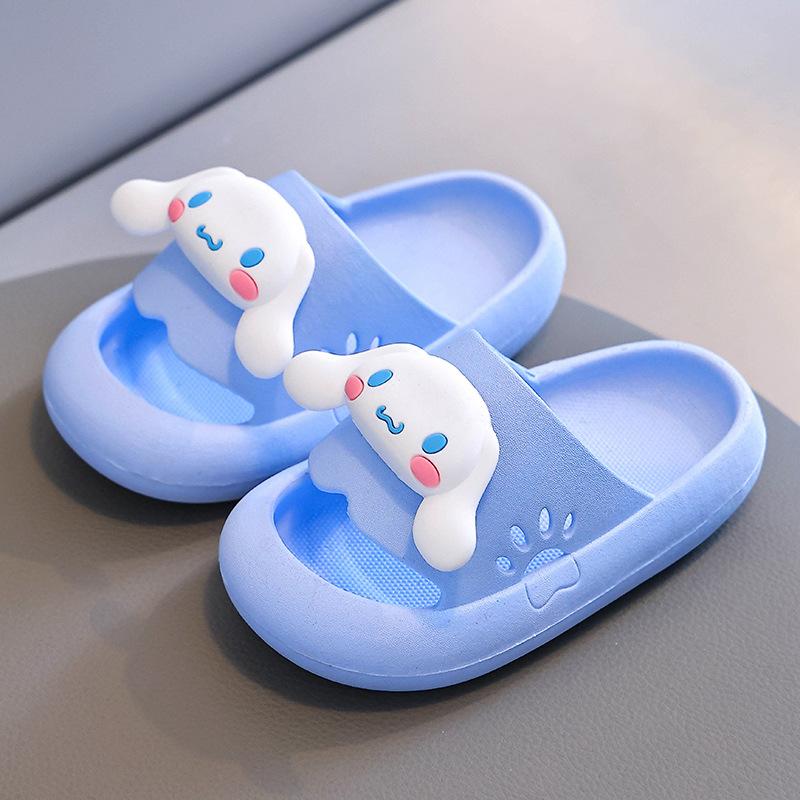 

Summer Cute Kuromi Girls Kids Slippers Hello Kitty Sanrios Anime Parent-Child Kawaii Cinnamoroll Home Cartoon Non-Slip Shoes 36-37