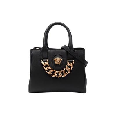 Medusa Logo Calfskin Tote Bag Women Tote Bags Black 1004460-DVIT2T-1B00V