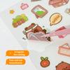 4Sheets Kawaii Cute Capybara Frosted Stickers Cartoon Diary Decoration Scrapbooking Journal Stickers Aesthetic Stationery School