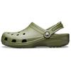 Crocs Classic Clog Unisex Army Green EVA Round Toe 2cm Breathable Outdoor Beach Clogs 10001-309