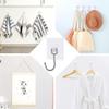 Large Sticky Hook Wall Hook Transparent Gold Seamless Stainless Steel Hook