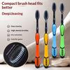 3/5/10 Pcs Manual Toothbrushes Ultra Soft Charcoal Bristles Non Slip Handle For Adult Daily Home Oral Care