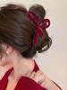 Premium Coffee-Colored Frosted Hairpin - Large All-Match Shark Clip for Elegant Hairstyles